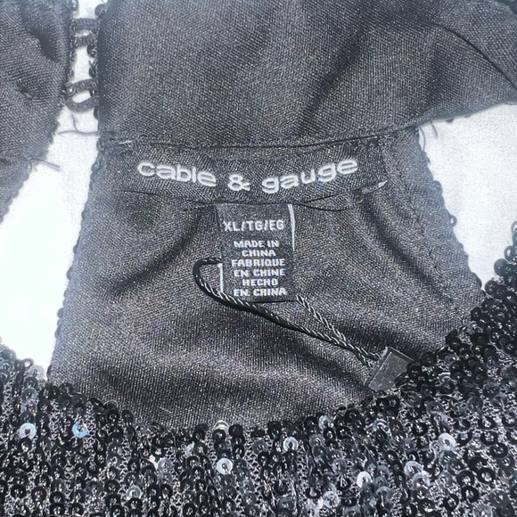 Cable & Gauge Ombré Sequin Top - NWT - Picture 2 of 6